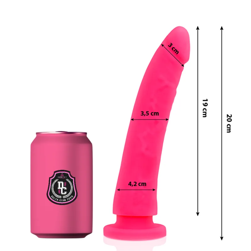 Delta Club - Pink Medical Silicone Dildo 20 cm x 4 cm Diameter