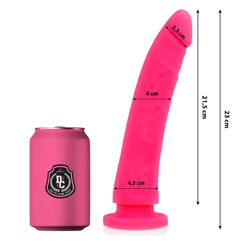 Delta Club - Pink Medical-Grade Silicone Dildo 23 cm x 4.5 cm Diameter