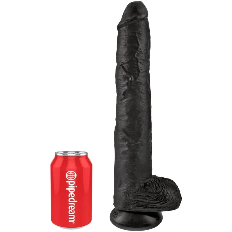 King Cock - Realistic Penis Dildo with Balls 30.5 cm Black
