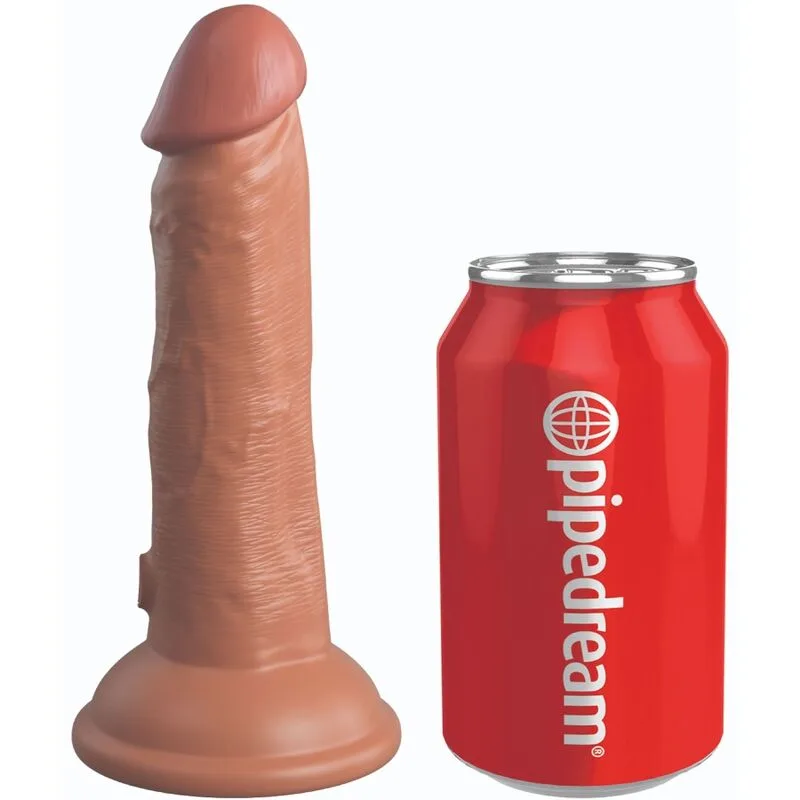 King Cock Elite Realistic Dual-Density Silicone Dildo 15.2 cm – Caramel