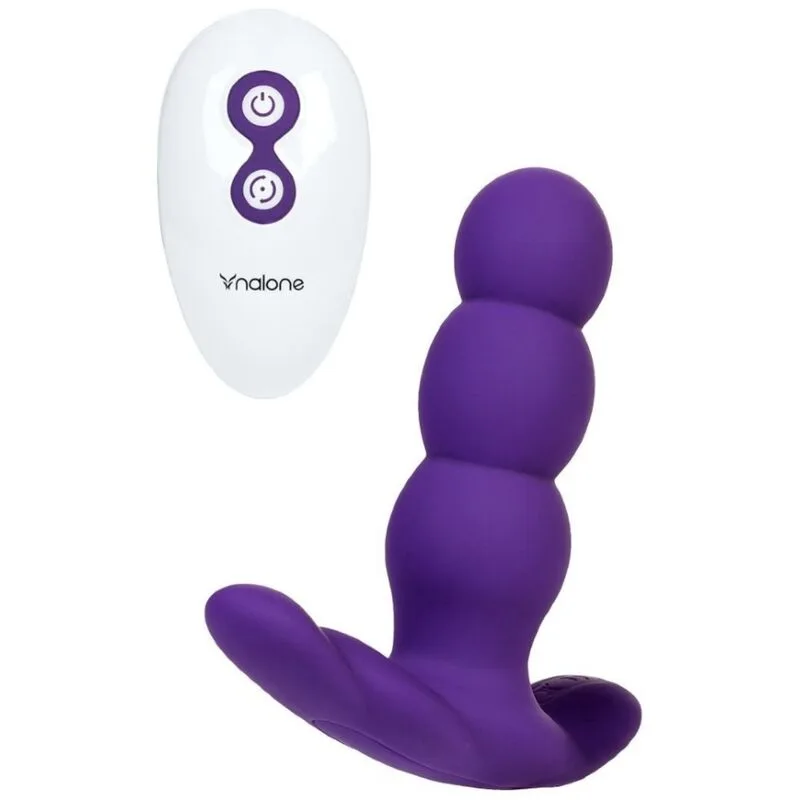 Nalone Pearl Uppladdningsbar Analvibrator med Fjärrkontroll – Lila