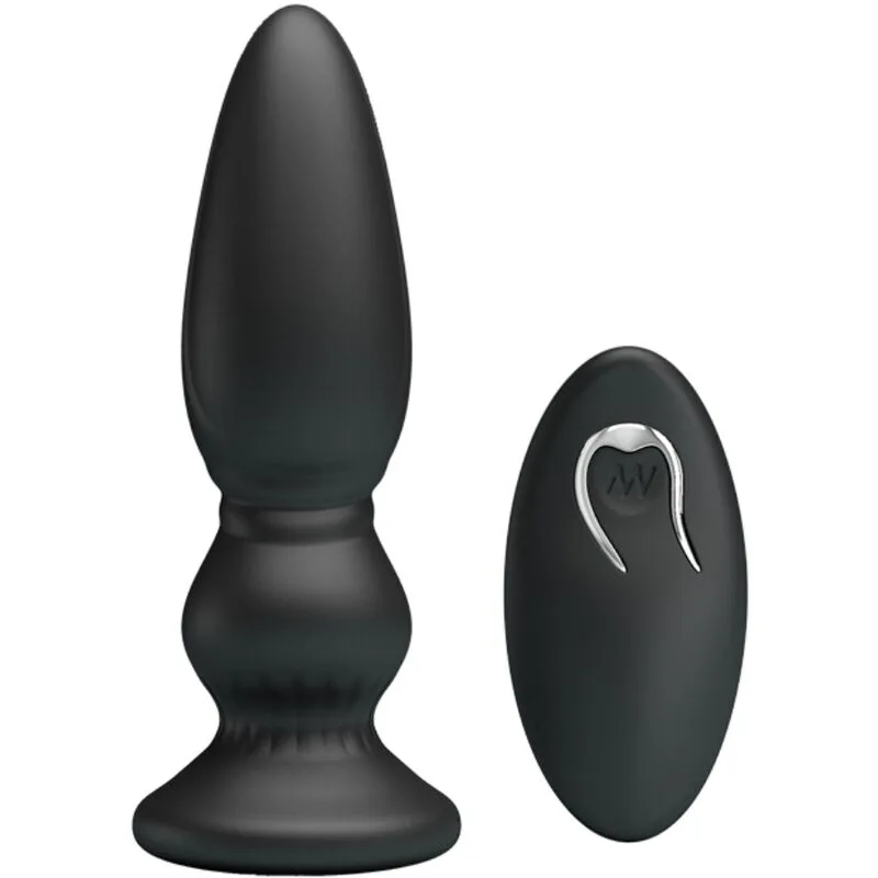 Mr Play - Powerful Remote Control Vibrating Anal Plug with Prostate Stimulation - Black