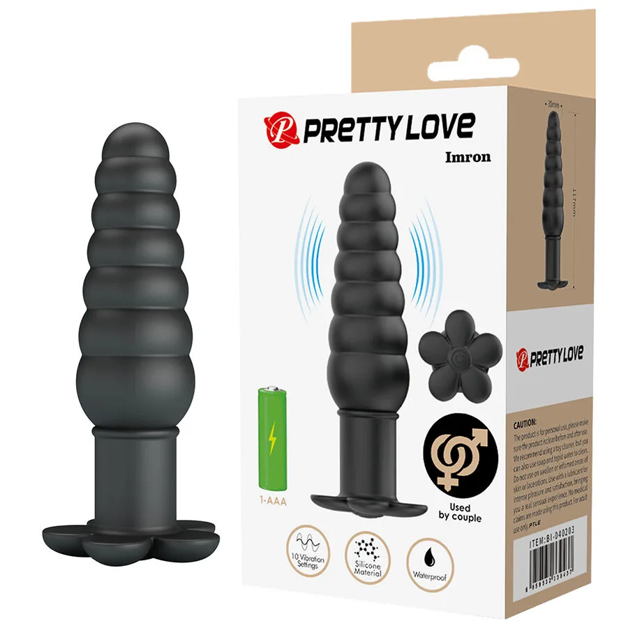 Pretty Love Imron Vibrating Anal Plug – Prostate Stimulating Vibrator with 10 Settings