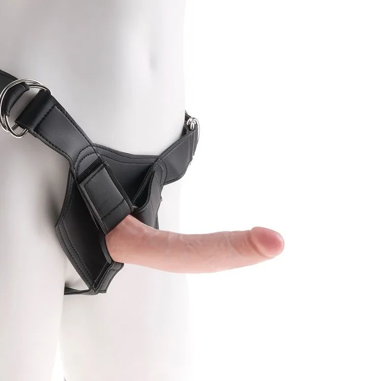 King Cock - Sele med realistisk penis i naturlig hudton, 17,8 cm