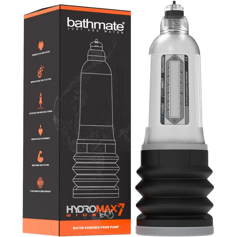 Bathmate Hydromax 7 Wide Boy X30 Transparent Penispump