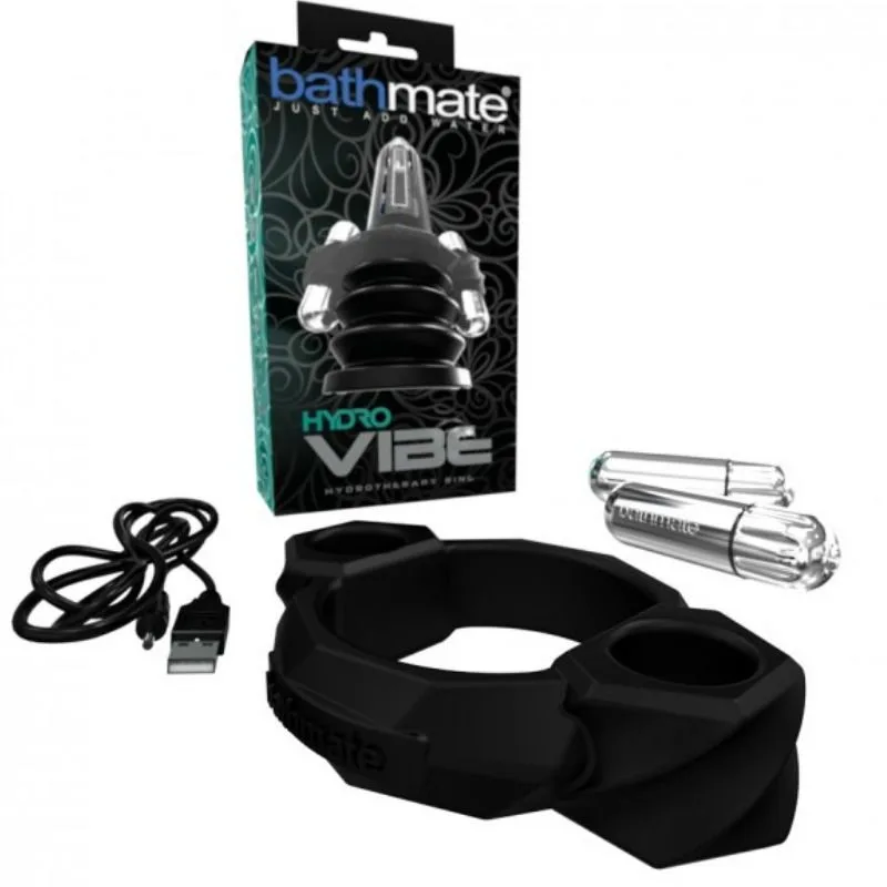 Bathmate HydroVibe Hydrotherapy Vibreringsring med Dubbla Bulletstimulator