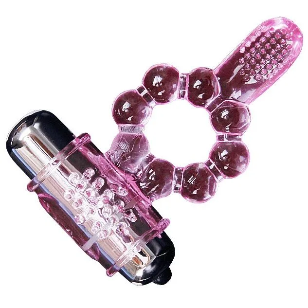 Baile Silicone Dual-Stimulation Vibrerande Penisring – 10 Vibrationsrytmer med Klitoris- & Perineumstimulering