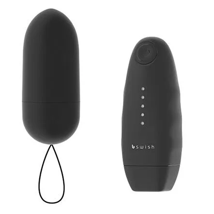 B Swish - Bnaughty Classic Unleashed Fjärrstyrd Bullet Vibrator - Svart