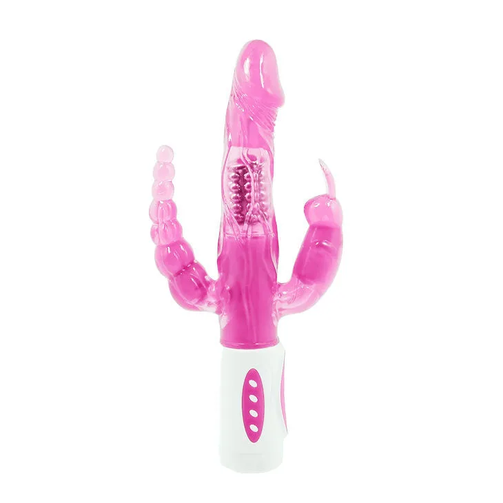 Baile - Pretty Bunny Triple Stimulator Vibrating Rotator