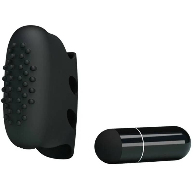 Pretty Love Flirtation Steward Vibrating Finger Stimulator - Black