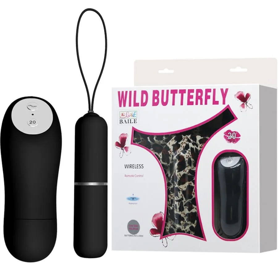 Baile - Vibrating Bullet Thong with Remote Control in Black
