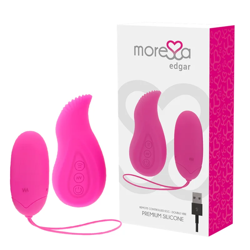Moressa Edgar Premium Silicone Remote Control Vibrator