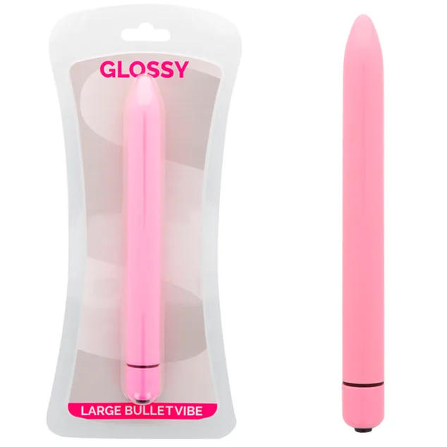 Glossy - Slim Vibrator Rosa