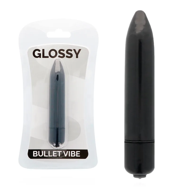Glossy Thin Vibe – Smal och Elegant Vibrator i Svart