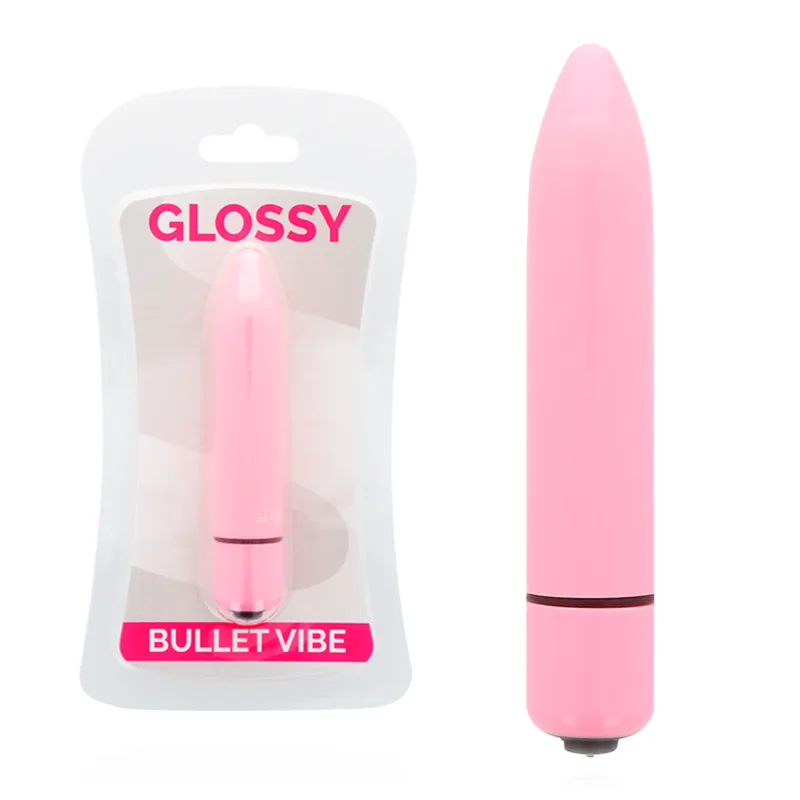 Glossy - Thin Vibe Deep Rose | Diskret Smal Vibrator