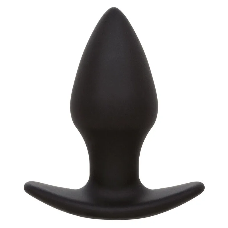 Calexotics - Rock Bottom Perfect Anal Plug | 10 Vibrationsfunktioner | Kroppssäkert Silikon | Svart