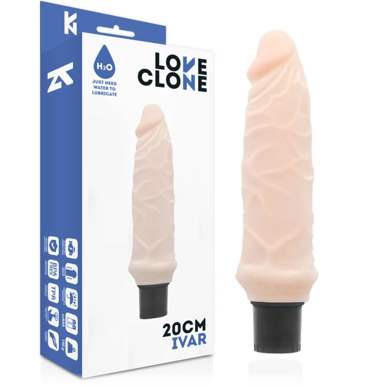 Loveclone Ivar Self-Lubricating Realistic Vibrator – 20 cm x 3.7 cm