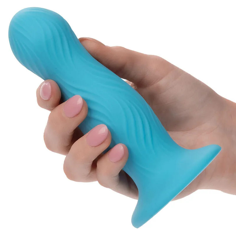 Calexotics - Wave Rider Swell Contoured Anal Plug - Blue