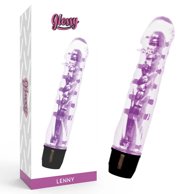 Glossy Lenny Vibrator – Purple