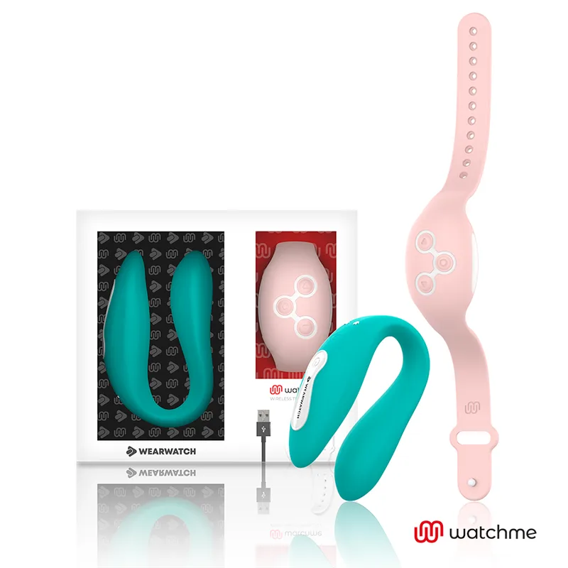 Wearwatch – WatchMe Dual Technology Bärbar Vibrator i Havsvatten & Rosa
