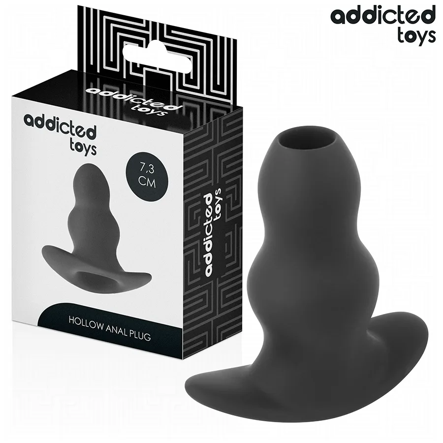 Addicted Toys – Hollow Anal Plug | Body-Safe Silicone | Size S | 7.3 cm