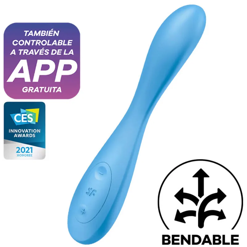 Satisfyer G-Spot Flex 4+ Multi Vibrator med App-kontroll – Blå