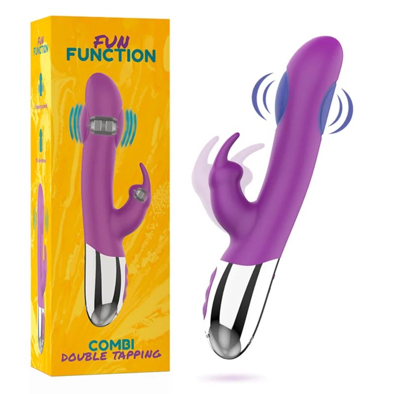 Fun Function - Combi Double Tapping Dual-Motor Clitoral & G-Spot Vibrator