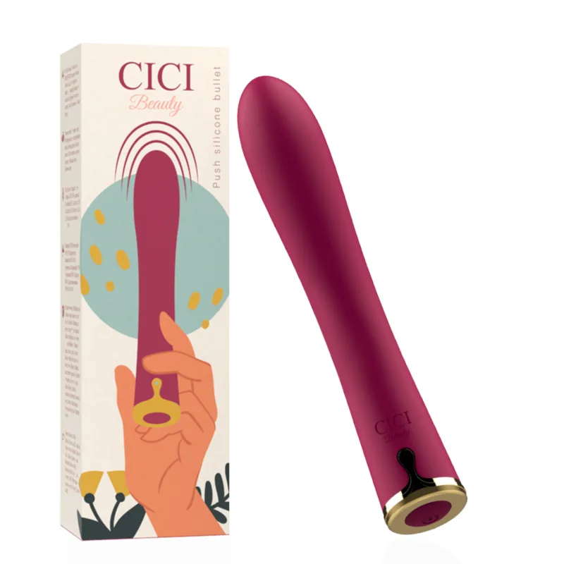 Cici Beauty - Premium Silicone Push Bullet Vibrator