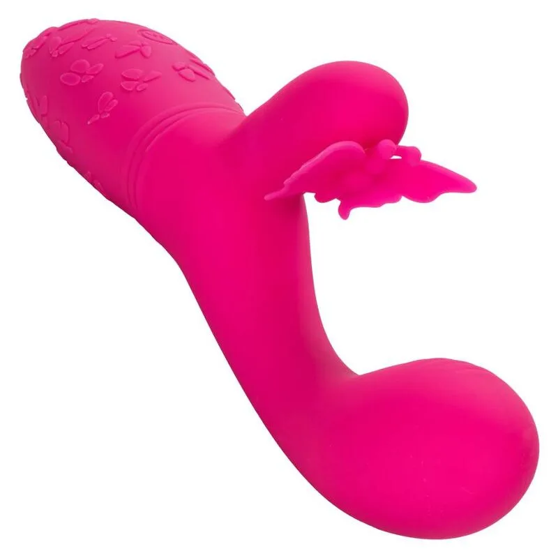 CalExotics - Butterfly Kiss Flutter Uppladdningsbar Extern Vibrator - Rosa