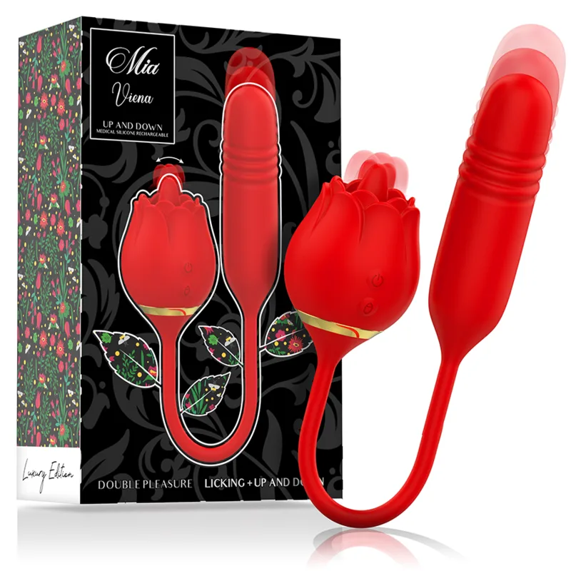 Mia Vienna Double Pleasure – Dual-Action Licking & Stroking Clitoral Stimulator