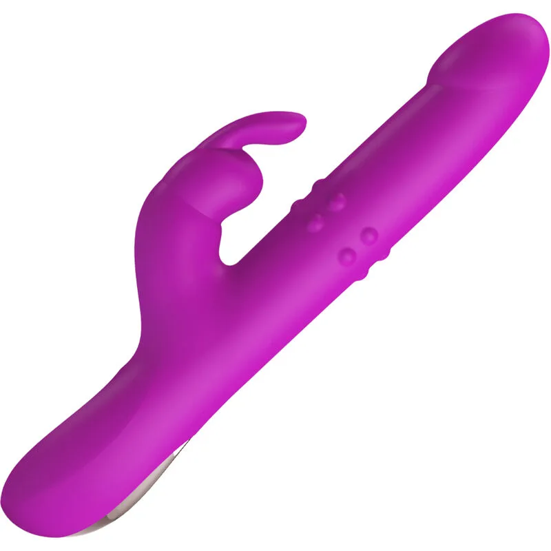 Pretty Love Reese Rabbit Vibrator with Rotation & Thrusting – Purple