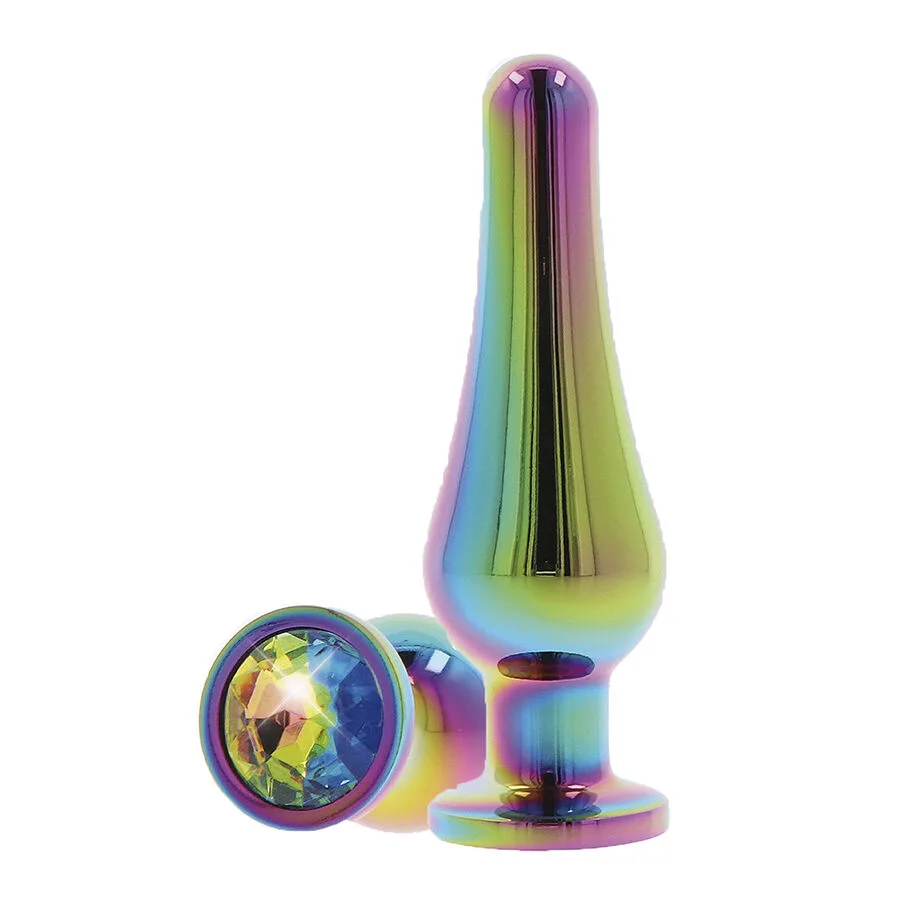 ToyJoy - Anal Play Twilight Bum Bijou Liten Dekorativ Analplugg med Regnbågsjuvelbas