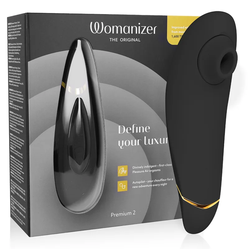 Womanizer Premium 2 Klitorisstimulator – Svart