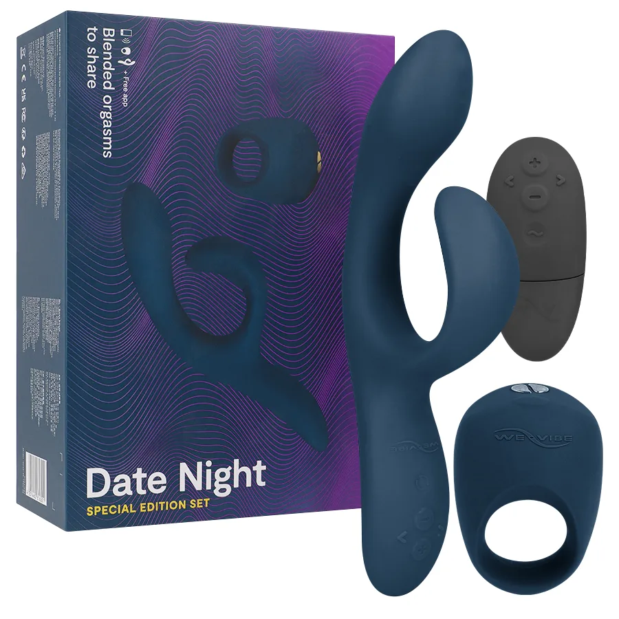 We-Vibe Date Night Set – Nova 2 G-Spot Vibrator & Pivot Vibrating Penis Ring Couples Gift Set