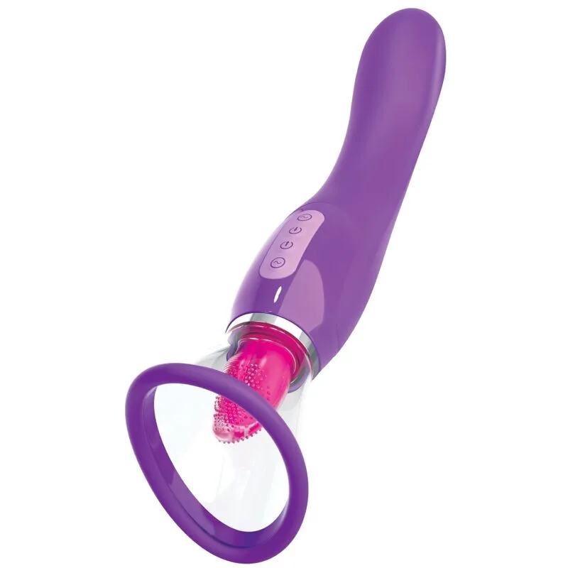 Fantasy for Her - Klitorissuktion & Stimulerande Tungvibrator – Violett