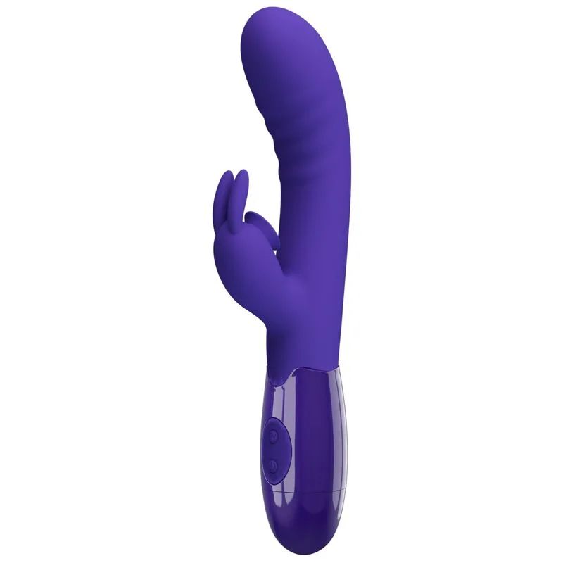Pretty Love - Cerberus Dubbelstimulerande Kaninvibrator i Violet