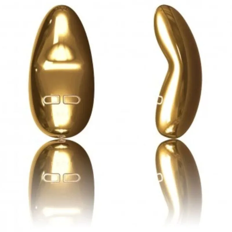 LELO - Yva Lyxig Guldpläterad Minivibrator med Klitorisstimulering