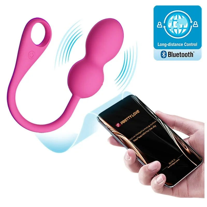 Pretty Love - Elvira Rosa Uppladdningsbara App-Styrda Vibrerande Kegelkulor