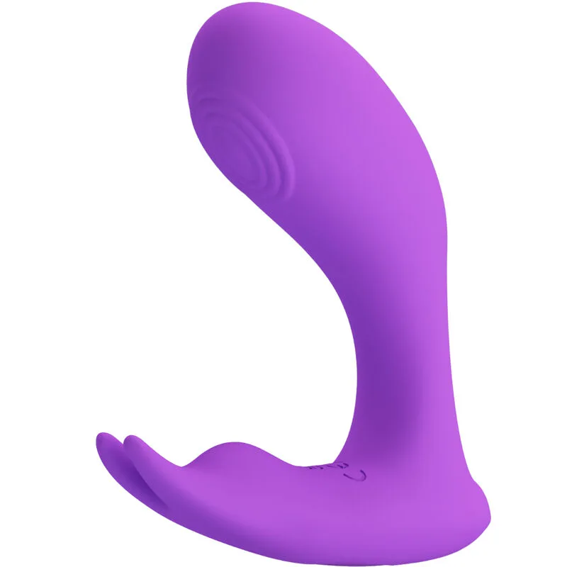 Pretty Love Idabelle Vibration & Pulsation Remote Control Vibrator – Violet