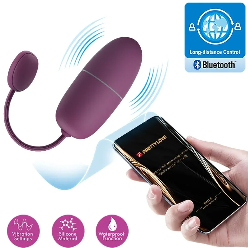 Pretty Love Nymph App-Controlled Vibrating Egg – Lilac