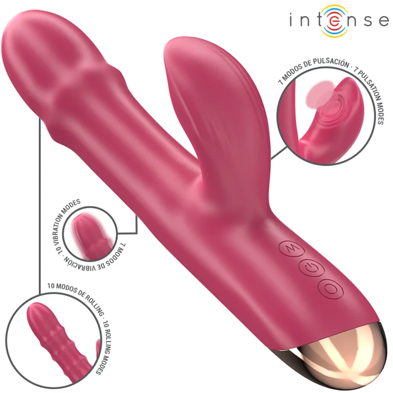 Intense - Chloe 3-in-1 Multifunktionsvibrator | Röd