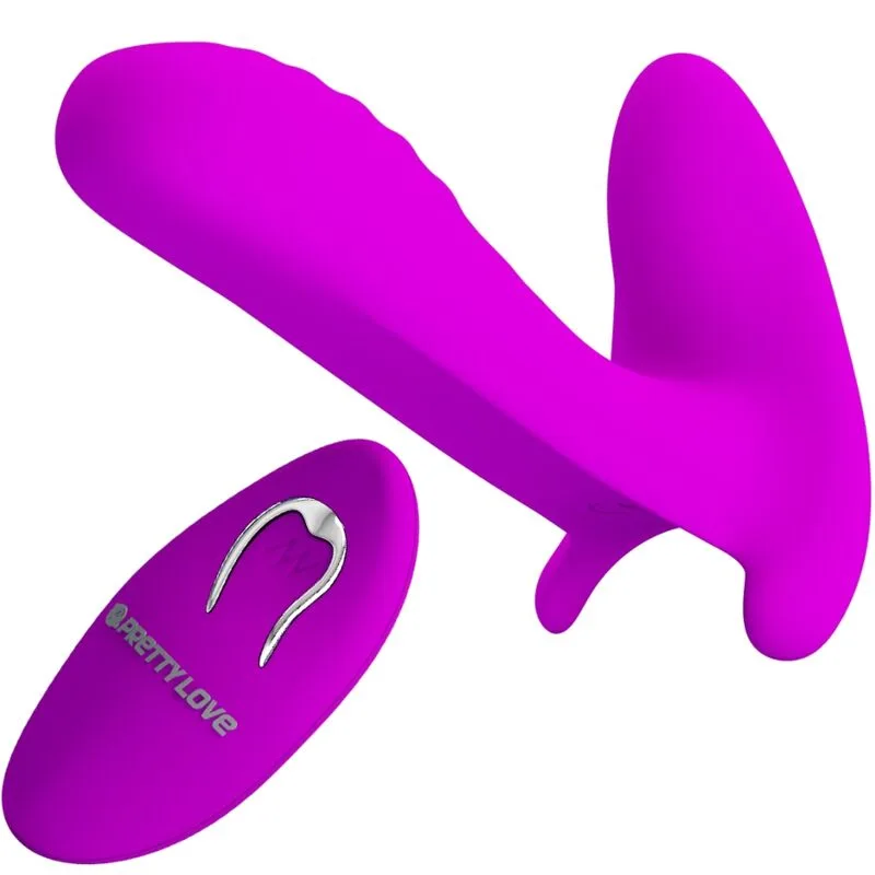 Pretty Love Bärbar Vibrator med Dubbel Stimulering, 12 Vibrationsmoder & Trådlös Fjärrkontroll – Lila