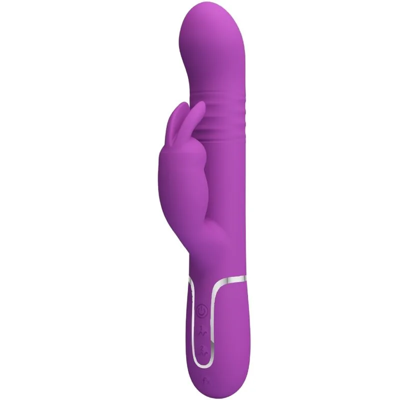 Pretty Love - Coale 4-in-1 Multifunction Rabbit Vibrator | Dual Motor Clitoral & G-Spot Stimulator | Purple