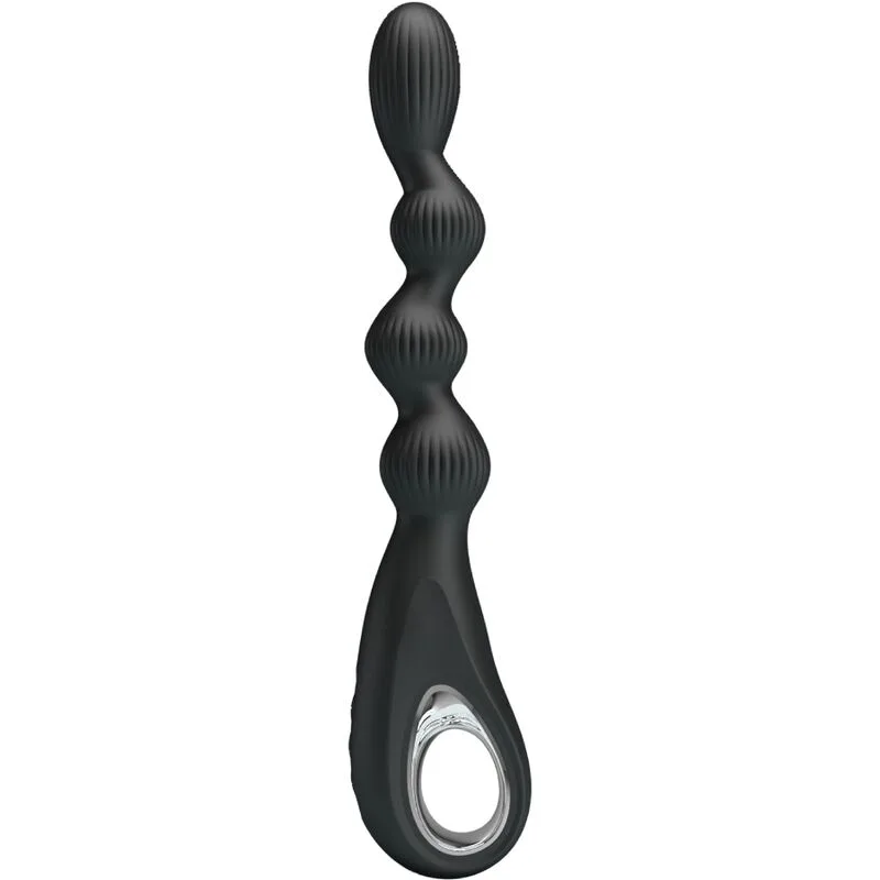 Pretty Love Federer Rechargeable Anal Vibrator – 12 Vibration Modes | Black