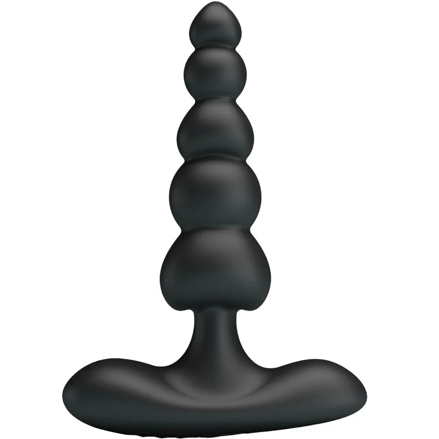 Pretty Love Corban Anal Vibrating Beaded Plug – 10 Vibration Modes | Black