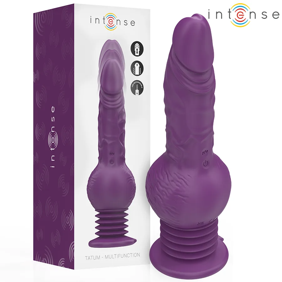 Intense - Tatum Multifunktions Rabbit-vibrator med Upp och Ner Stötande Rörelse 24 CM Lila