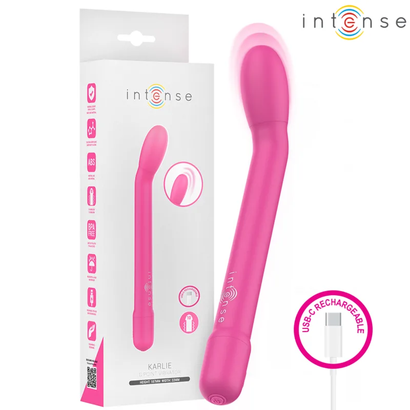 Intense Karlie Rechargeable G-Spot Vibrator Stimulator – Pink