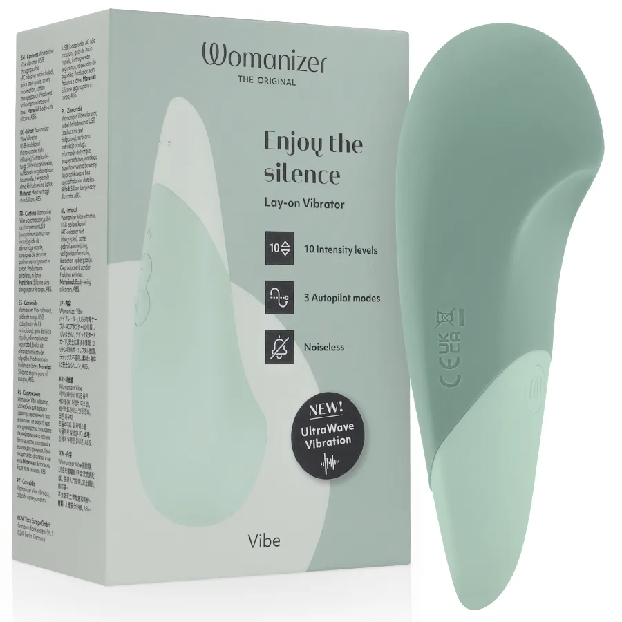 Womanizer Vibe Lay-On Silent Vibrator – Sage