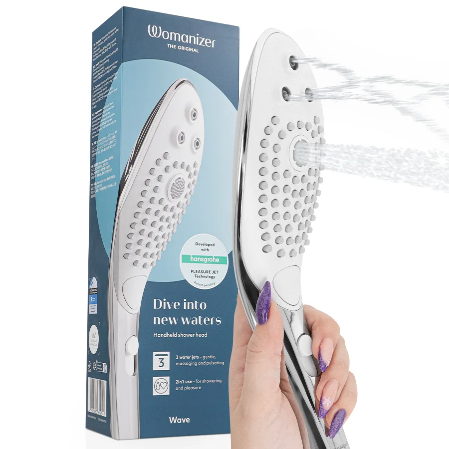 Womanizer Wave Klitorisstimulerade Duschhuvud – Krom