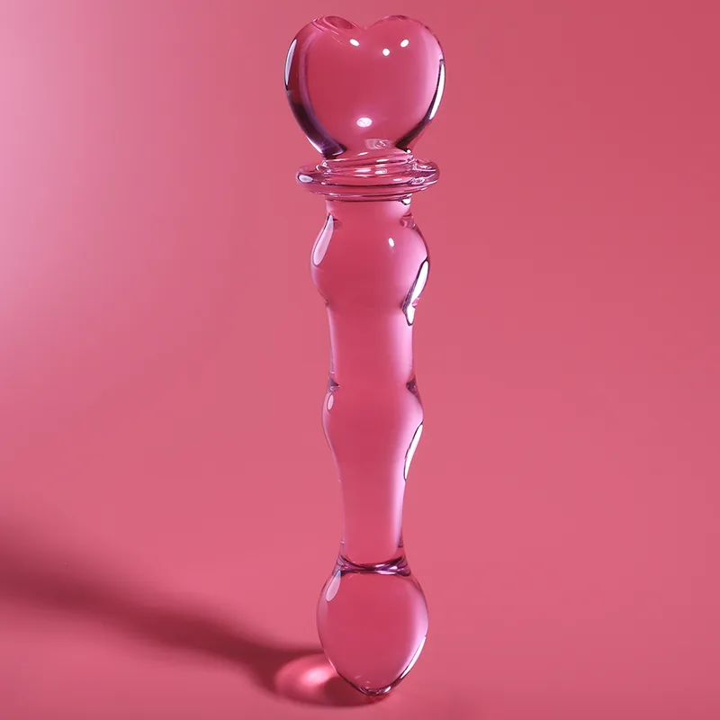 Nebula Series by Ibiza – Model 21 Borosilicate Glass Dildo | Pink | 20.5 cm x 3.5 cm
